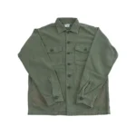 OrSlow 8345 Pocket Fatigue Shirt Reverse Sateen – Dark Olive Stone