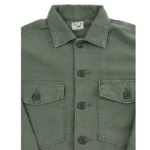 OrSlow 8345 Pocket Fatigue Shirt Reverse Sateen – Dark Olive Stone