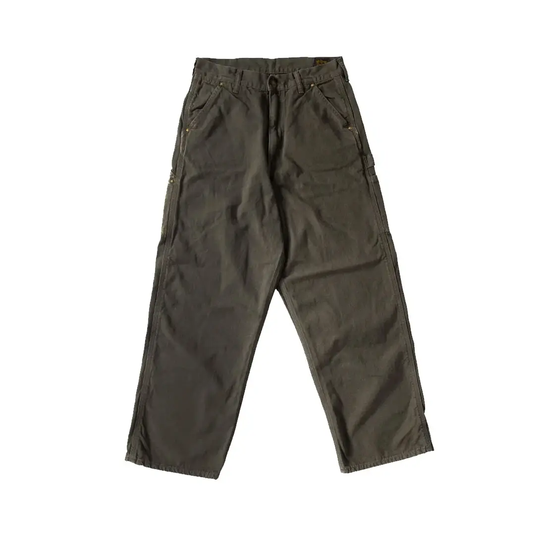 1 orSlow Dad’s Fit Oxford Painter Pants – Army Green