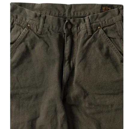 orSlow Dad’s Fit Oxford Painter Pants – Army Green