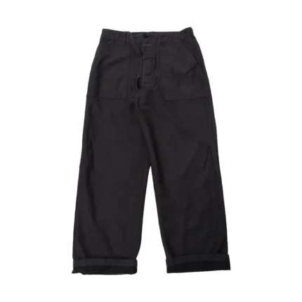 OrSlow 01-5104-60K – Fatigue Pants Cotton Linen Moleskin Relax Fit – Charcoal Gray