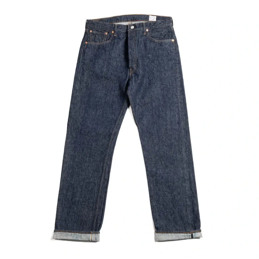 Orslow-Lot–1056-Model-66-1966s-Standard-Denim-Pants-Rinsed-Front Orslow (Lot–1056) Model 66 1966’s Standard Denim Pants Rinsed