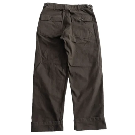 orSlow 01-5002-52K – Fatigue Pants Brushed Flannel Standard Fit – Coffee Brown