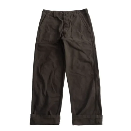 orSlow 01-5002-52K – Fatigue Pants Brushed Flannel Standard Fit – Coffee Brown