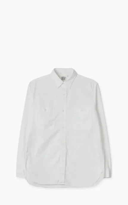 orSlow Chambray Work Shirt White