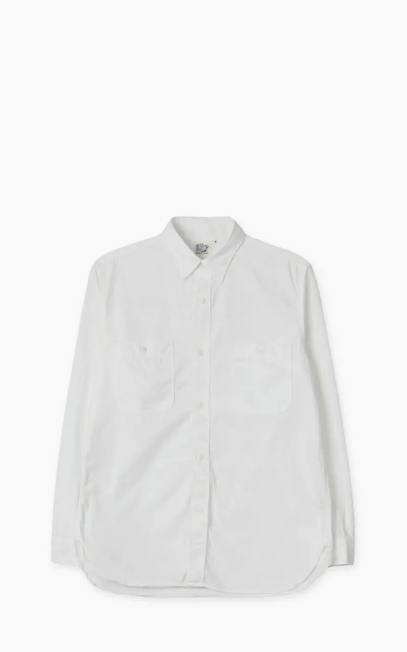 orSlow-Chambray-Work-Shirt-White-Front orSlow Chambray Work Shirt White
