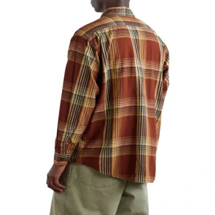 orSlow Checked Cotton and Linen-Blend Shirt