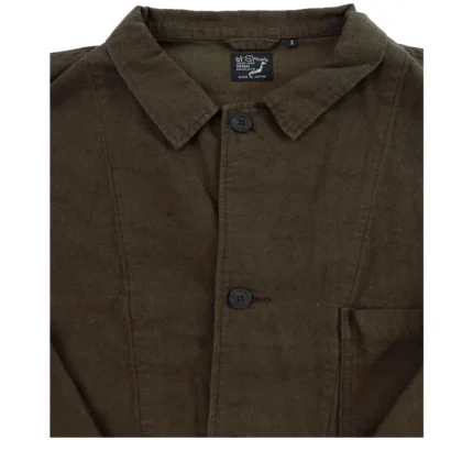 OrSlow 6061 Moleskin Simple Work Jacket – Coffee Brown