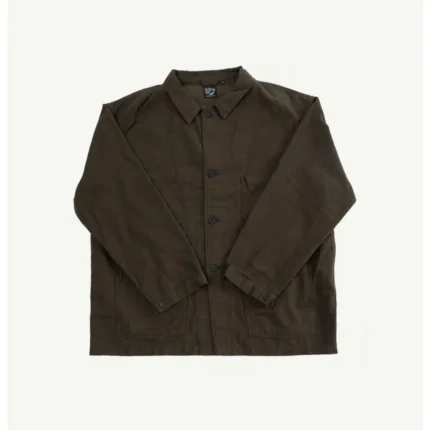 OrSlow 6061 Moleskin Simple Work Jacket – Coffee Brown