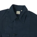 orSlow Herringbone Twill Contrast Pocket Overshirt – Navy