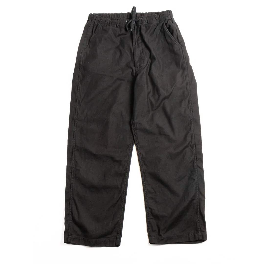 orSlow-LOT1002-NEW-YORKER-PANT-SUMI-BLACK-RIPSTOP-Front orSlow (1021–R61) Wide Fit New Yorker Black