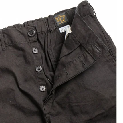 orSlow (LOT–5000) Original Herringbone French Work Pant Black