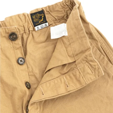 orSlow (LOT–5000) Original Herringbone French Work Pant Khaki