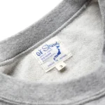 orSlow Light Weight French Terry Crewneck Sweat Shirt – Heather Grey