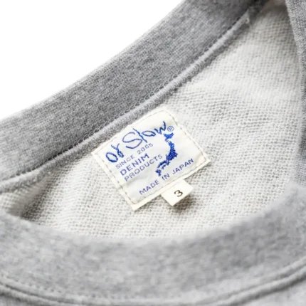 orSlow Light Weight French Terry Crewneck Sweat Shirt – Heather Grey