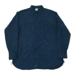 orSlow Linen Poplin Check Work Shirt – Indigo